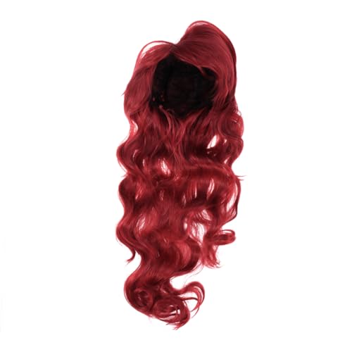 Healvian 80 Cm Lockiges Haar Cosplay-perücke Rot Lolita-stil Sichere Faserperücke Für Frauen Bühnenauftritte Alltagskleidung von Healvian