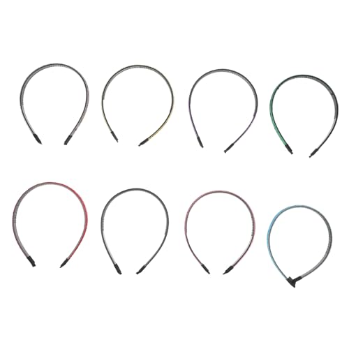 Healvian 8stücke Glitzer Haarband Für Mädchen Funktionsfähige Rutschfeste Schimmernde Stirnbänder Bunten Farben Für Hochzeiten Weihnachten Und Partys von Healvian