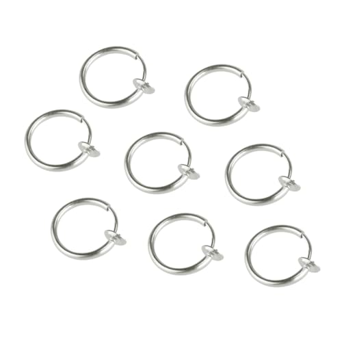 Healvian 8Stücke Silberne Clip Lippen Nasenpiercing Ringe Non Pierced Ohr Körper Schmuck für Damen für Ohr Lippe Nase Bauch Hochwertige Verarbeitung Healvian 8Stücke Silberne Clip Lippen Nasenpiercing Ringe Non Pierced Ohr Körper Schmuck für Damen für Ohr Lippe Nase Bauch Hochwertige Verarbeitung von Healvian