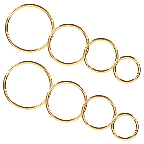 Healvian 8stücke Goldener Nasenring Aus Rostfreiem Spiral-design Glatte Oberfläche Nasenpiercing-schmuck Für Frauen Und Mädchen Ausziehen Passt Zum Alltag Und Party von Healvian