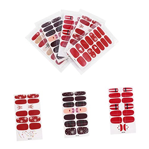 Healvian 8blätter Weihnachts-nail Decals Selbstklebende Fingernagel Aufkleber Für Dekoration Festliche Nail Art Mit Chicen Motiven Für Zuhause Und Nagelstudios von Healvian