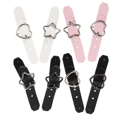 Healvian 8stücke Teiliges Metall Herz Und Sternschließen Verstellbare Gürtelschnallen Für Und Outfits Dekorative Schuhclips Und Charm-schließe Für Mäntel Und Schleifen von Healvian