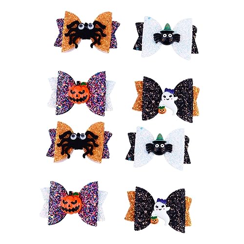 Healvian 8stücke Teiliges Halloween Haarklammern Mit Bunten Schleifen Für Mädchen Haaraccessoires Für Kostümpartys Und Fotoshootings Leicht Anzubringen Und Schmerzfrei Für Festliche von Healvian