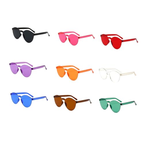 Healvian 9 Stück Teiliges Randlose Transparente Jelly Sonnenbrillen Mischfarben Schutz Leichte Brillen für Party und Alltag Langlebig und Kreatives Eyewear Accessoire Healvian 9 Stück Teiliges Randlose Transparente Jelly Sonnenbrillen Mischfarben Schutz Leichte Brillen für Party und Alltag Langlebig und Kreatives Eyewear Accessoire von Healvian