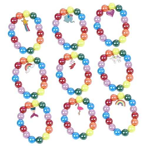 Healvian 9 Stück Teiliges Regenbogen Armband für Handgemachte Perlenarmbänder mit Anhängern für Geburtstagsfeiern Festivals an Jungen Healvian 9 Stück Teiliges Regenbogen Armband für Handgemachte Perlenarmbänder mit Anhängern für Geburtstagsfeiern Festivals an Jungen von Healvian