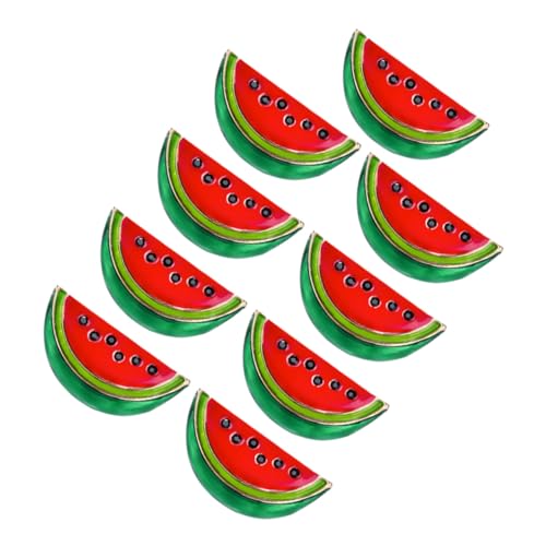 Healvian 9 Stück Teiliges Wassermelonen-emaille- Langlebige Anstecknadeln Spielerisches Cartoon-design Vielseitige Broschen für Jacken Taschen Geschenkidee für Mädchen und Frauen von Healvian
