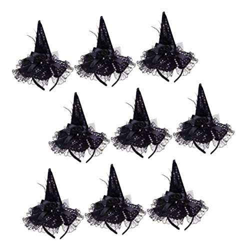 Healvian 9stücke Teiliges Halloween Kostümset Mit Hexenhut Haarschmuck Leichte Und Bequeme Haarreifen Für Halloween-feiern Cosplay Und Festliche Anlässe von Healvian