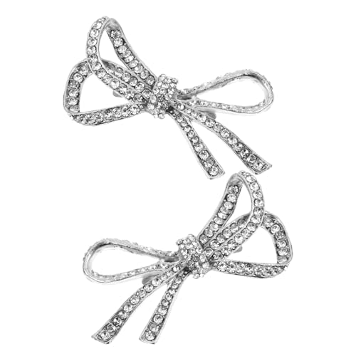 Healvian Abnehmbare Glitzernde Schuhclips mit Strasssteinen Funkelnde Pumps Deko für Damen Hochzeit Metall Schmuckakzente Schuhdekorationen für High Heels von Healvian