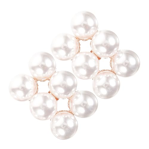 Healvian Abnehmbare Perlen Schuhclips Gold Perlen Schuhschmuck für Damen Hochzeit Schuhe Absatzschmuck Sandalen Dekoration Vielseitige Schuh Buckles von Healvian