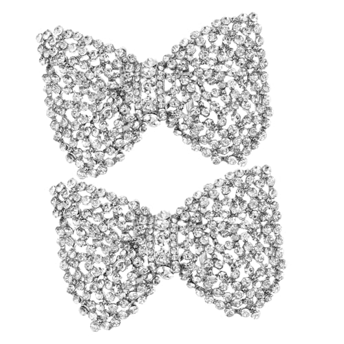 Healvian Abnehmbare Schuhclips mit Strasssteinen Metall Deko für Brautschuhe Vielseitig für Hochzeit Party Prom Langlebige Zinklegierung Schuhschmuck für Flache und Hohe Schuhe von Healvian