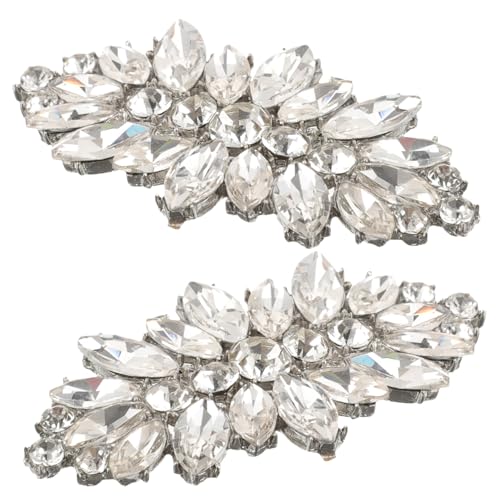 Healvian Abnehmbare Strass Schuhclips mit Funkelnden Kristallen Dekorative Schuhschnallen für Damen Vielseitige DIY Schuhanhänger Hochzeitsschmuck Accessoires für High Heels von Healvian