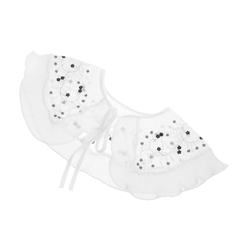 Healvian Abnehmbarer Damen Fake Collar Weichem Nylon Komfortabler Formbeständiger Krageneinsatz Modisches für Vielseitige Blusen und Hemden Stilvolles Accessoire für von Healvian