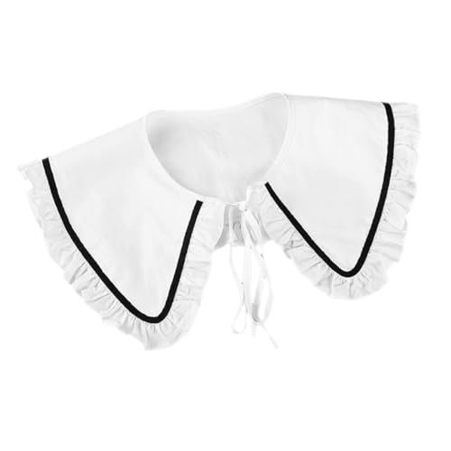 Healvian Abnehmbarer Damen Fake Kragen im Stil Vielseitiger Falscher Blusenkragen aus Stoffband Dekorativer Einsatz für Pullover und Oberteile und Modisch von Healvian