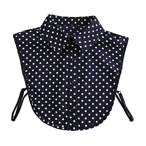 Healvian Abnehmbarer Fake Kragen mit Muster Waschbarer und Wiederverwendbarer Einsatz für Pullover und Blazer Verstellbarer Faux Collar für Damen Elegant und Komfortabel von Healvian