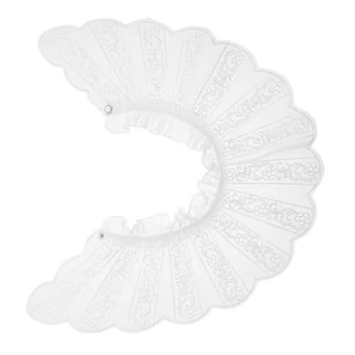 Healvian Abnehmbarer Spitzenkragen für Damen Versatile Faux Collar mit Vintage Rüsche für Lolita Mode und Themenpartys Elegantes Accessoire mit Aufwendiger von Healvian