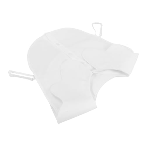 Healvian Abnehmbarer Weißer Chiffon Fake Kragen Damen Wellenrundhals Eleganter Kurz Blusenkragen für Büro und Alltag Vielseitiger Modischer Einsatz von Healvian