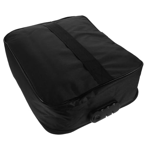 Healvian Abschließbare Aufbewahrungsbox Für Dokumente Tragbarer Akten-Organizer Mit Schloss Und Reißverschluss Mehrschichtige Dokumententasche Für Zertifikate Pässe Und Wichtige von Healvian