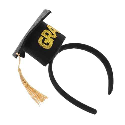 Healvian Abschluss Stirnband Mit Quaste Mini-abschlussmütze Stirnband Kopfbedeckung Für Abschlussfeier Partygeschenk Aus Vliesstoff Und Kunststoff Bequemer Sitz Für Haarlängen Healvian Abschluss Stirnband Mit Quaste Mini-abschlussmütze Stirnband Kopfbedeckung Für Abschlussfeier Partygeschenk Aus Vliesstoff Und Kunststoff Bequemer Sitz Für Haarlängen von Healvian