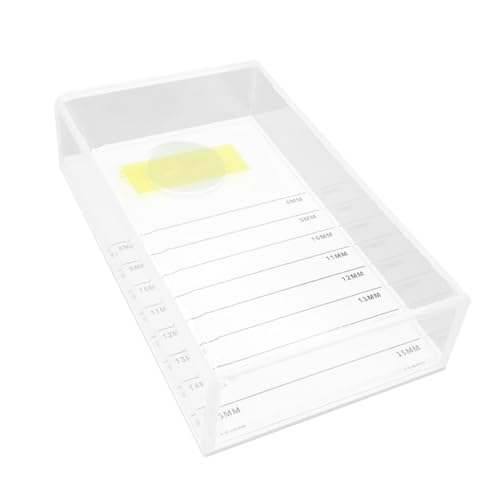 Healvian Acryl False Lashes Aufbewahrungsbox Transparent Leicht Tragbar Wimpern Organizer mit Deckel für Grafting Eyelash Storage und Kosmetik Zubehör von Healvian