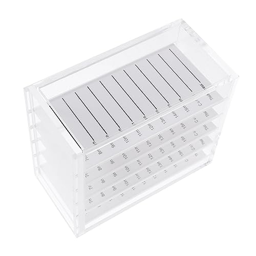 Healvian Acryl Wimpern Aufbewahrungsbox Lagiger Organizer für Falsche Wimpern Transparent und Leicht für Reisen Büro und Partys Einfacher Zugang und Schutz Healvian Acryl Wimpern Aufbewahrungsbox Lagiger Organizer für Falsche Wimpern Transparent und Leicht für Reisen Büro und Partys Einfacher Zugang und Schutz von Healvian