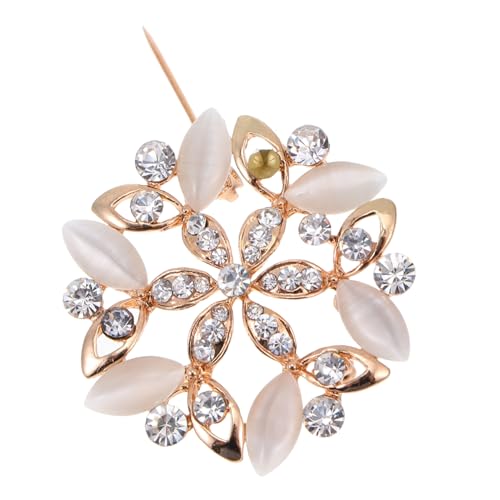 Healvian Alloy Brosche Damen Modische Blumen Design Corsage Vielseitig Kombinierbar für Schal Mantel Pullover Jacke Zubehör von Healvian