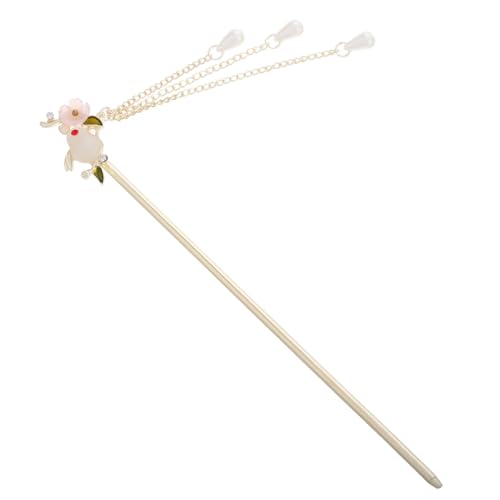 Healvian Schöne Kaninchen Haarspange Für Kinder Vintage Haarnadel Mit Baumelnder Quaste Asiatische Haarspange Retro Haaraccessoire Für Hanfu Legierung Für Lange Haare von Healvian