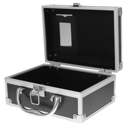 Healvian Aluminium Kosmetikkoffer Tragbar Make-up-organizer Box Reise-aufbewahrungsbox Für Utensilien Robustes Etui Für Kosmetik Und Nagelzubehör von Healvian