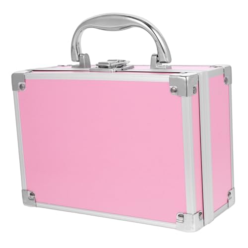 Healvian Aluminiumlegierung Kosmetikkoffer Schminkkoffer Organizer Reise-schminkkoffer Make-up-organizer-box Tragbar Werkzeugkasten Instrumenten-aufbewahrungskoffer von Healvian