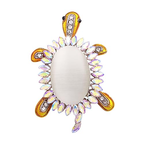 Healvian Schildkröte Brosche Für Damen Kleidungsbrosche Opal Corsage Halsketten Charms Dekor Schalnadel Anhänger Pin Zier Brosche Healvian Schildkröte Brosche Für Damen Kleidungsbrosche Opal Corsage Halsketten Charms Dekor Schalnadel Anhänger Pin Zier Brosche von Healvian