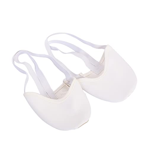 Healvian Antirutsch Ballettsocken Weiß Xs Damen Mädchen Halbschuh Tanzsocken mit Knöchelband Elastisch Atmungsaktiv Für Yoga Bauchtanz Innenbereich von Healvian