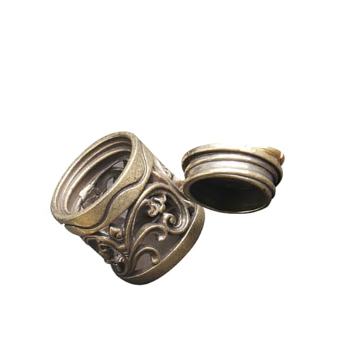 Healvian Aromatherapie Anhänger aus Messing Dekorativer Duftanhänger und Hängedekor Feine Details Vielseitig als Halskette oder Raumduftspender als Geschenk für Damen von Healvian