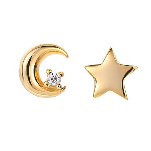 Healvian Mond Und Sterne Ohrringe Für Damen Ohrhänger Aus Hochwertigem Material Stilvolle Ohrringschmuck Für Party Und Täglichen Gebrauch von Healvian