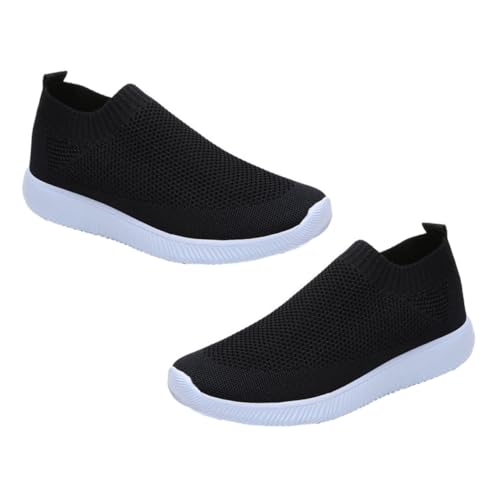 Healvian Atmungsaktive Leichte Damen Sportschuhe Elastisch Flexibel Strapazierfähig für Alltag und Sport Weiches Textilmaterial mit Rutschfester Sohle Modische Sneaker für Frühling Herbst von Healvian