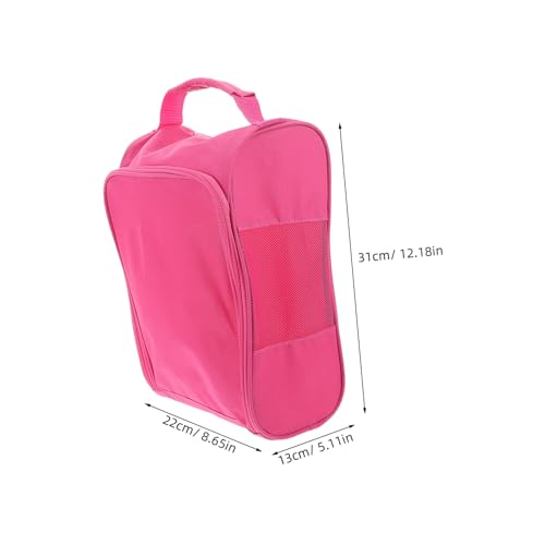 Healvian Atmungsaktive Leichte Golfschuhtasche mit Robustem Reißverschluss Vielseitig für Sportschuhe und Reise Kompakt und Tragbar für Damen und Herren Praktischer Schuhbeutel aus Oxford von Healvian