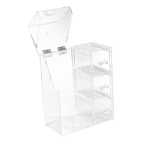 Healvian Kosmetikpinselbehälter Mit Deckel Kosmetik-aufbewahrungsbox Für Make-up-pinsel Und Tools Organizer Aus Hochwertigem Material Für Schminktische Und Arbeitsplatten von Healvian