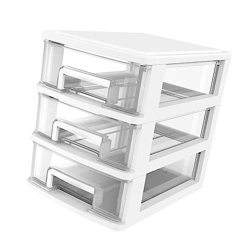 Healvian Aufbewahrungsbox mit Transparent Weiße Kunststoff Aufbewahrungslösung für Büro Zuhause Lagige Tragbare Organizer Box für Schreibtisch Ordnungssystem Healvian Aufbewahrungsbox mit Transparent Weiße Kunststoff Aufbewahrungslösung für Büro Zuhause Lagige Tragbare Organizer Box für Schreibtisch Ordnungssystem von Healvian