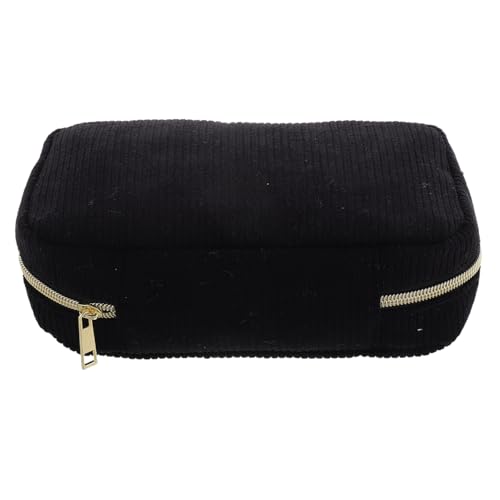 Healvian Reise-Make-up-Tasche Aus Cord Mit Großem Fassungsvermögen Tragbarer Kulturbeutel-Organizer Für Kosmetik Und Toilettenartikel Schlichtes Design Für Reisen Und Alltag von Healvian