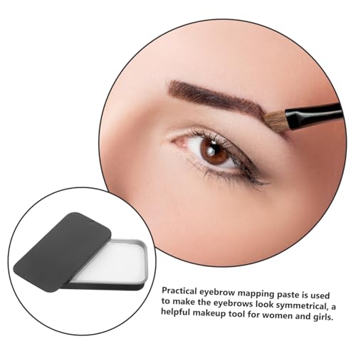 Healvian Augenbrauen Mapping Paste Schwarz für Symmetrisches Augenbrauen Makeup Sichere Formel Brow Mapping Tool für Frauen und Mädchen Präzise Augenbrauenzeichnung von Healvian