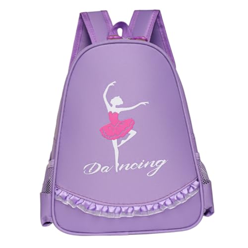 Healvian Ballerina Rucksack Verstellbare Leichter Tanzrucksack für Mädchen Freizeitrucksack Sicherem Reißverschluss für Schule und Ausflüge von Healvian