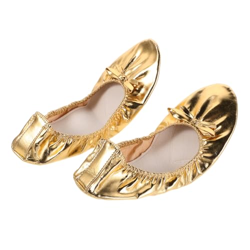 Healvian Ballet Slippers Damen Soft Sole Tanzschuhe für Bauchtanz Yoga Ballett Übung Leicht Tragbar Split Sole Hohe Elastizität Komfort von Healvian