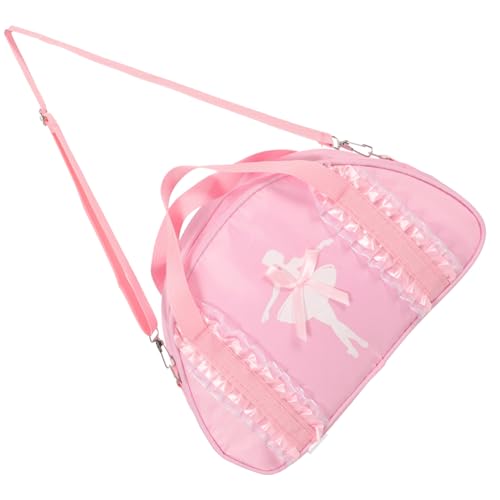 Healvian Ballett Tanz Schultertasche Mädchen Verstellbar Niedlich Leichte Tanz Umhängetasche für Kleine Tänzerinnen Rosa von Healvian