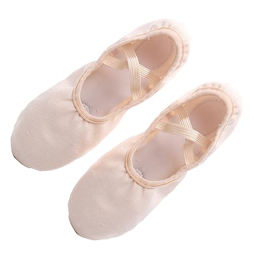 Healvian Ballettschuhe mit Elastischem rutschfeste Tanzschläppchen Flexible Sohle für Yoga Ballett und Erwachsene und Mädchen Rosa von Healvian