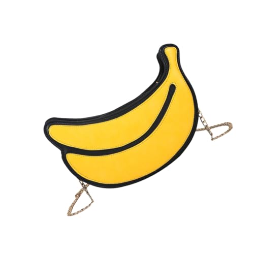 Healvian Bananenförmige Umhängetasche Damen Single Shoulder Bag mit Pu-material Leicht und Modisch für Alltag und Freizeit Geeignet von Healvian