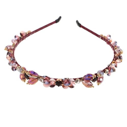 Healvian Barock Haarreif Braut Glitzerndes Stirnband für Hochzeit Party Vielseitiger Bequemer Haarschmuck Romantisches Design Eleganter Brautschmuck Festliche Kopfbedeckung von Healvian