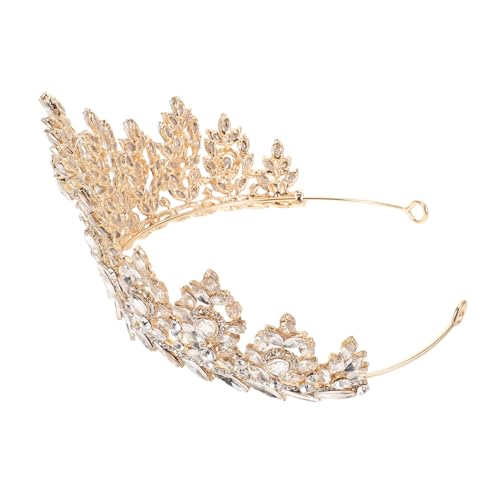 Healvian Barock Krone Braut Haarschmuck mit Strasssteinen Legierung Hochzeit Tiara Elegantes Vintage Accessoire für Damen Vielseitig für Hochzeit Geburtstag und Festliche Anlässe von Healvian