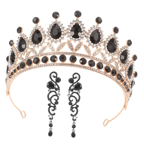 Healvian Barock Vintage Schmuckset Damen mit Funkelnder Ohrring Kombination Luxuriöses Brautschmuck Set für Hochzeit Geburtstag Party Langlebig und Stilvoll von Healvian