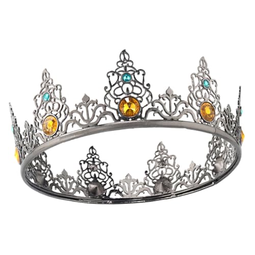 Healvian Vintage King Cosplay Krone Leichte Kopfbedeckung Aus Legierung Für Herren Bühnenauftrittszubehör von Healvian