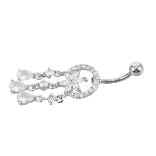 Healvian Bauchnabelring mit Trendiger Bauchnabelpiercing Schmuck für Frauen Modisches Nabelpiercing mit Stilvollem Design und Präziser Verarbeitung von Healvian