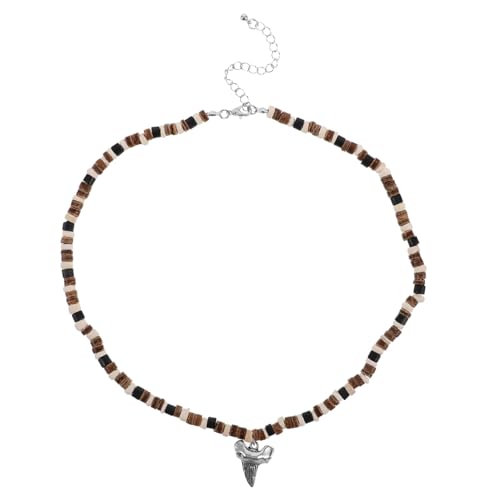 Healvian Beaded Surfer Halskette für Damen und Herren Hip Hop Stil Leichte Kokosnuss Softclay Perlen Sommerlicher Strand Schmuck mit Einzigartigem Design Beach Kette von Healvian