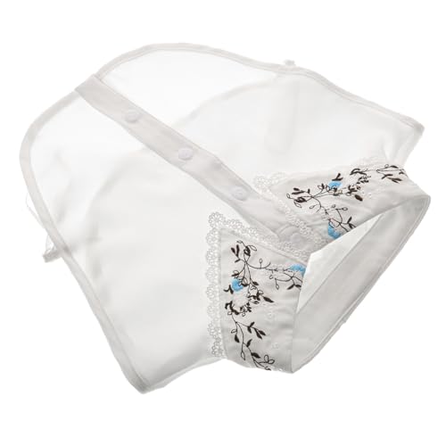 Healvian Bestickter Abnehmbarer Spitzenkragen aus Weichem Polyester Faux Fake Kragen für Damen Vielseitiges Modeaccessoire mit Feiner Stickerei Komfortabel und Einfach zu Tragen von Healvian